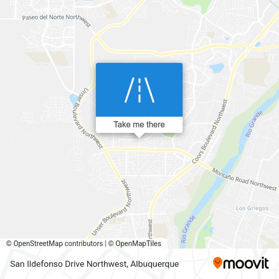 Mapa de San Ildefonso Drive Northwest