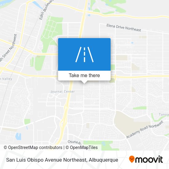 Mapa de San Luis Obispo Avenue Northeast