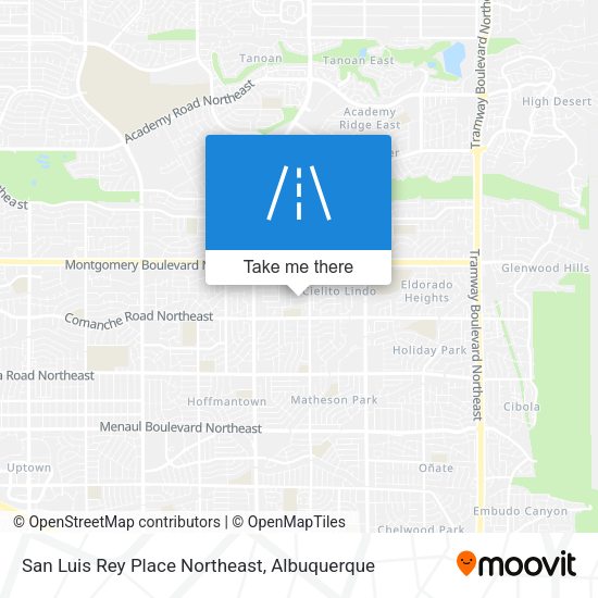 San Luis Rey Place Northeast map