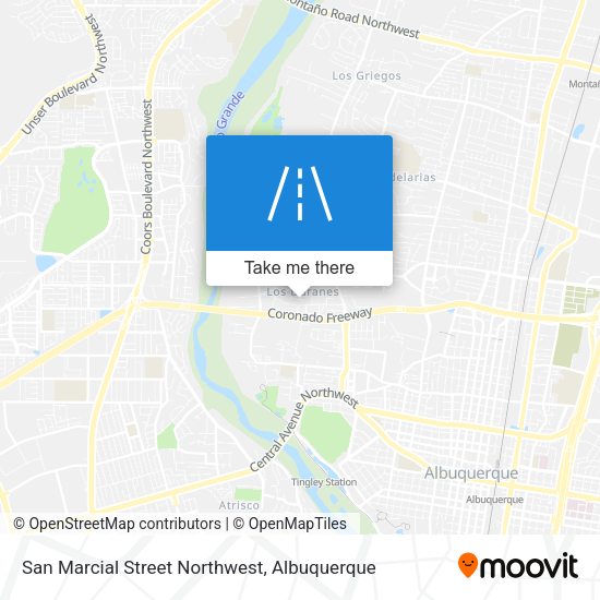 San Marcial Street Northwest map