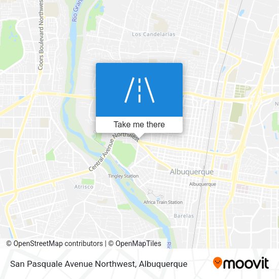 San Pasquale Avenue Northwest map