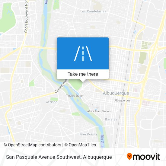 San Pasquale Avenue Southwest map