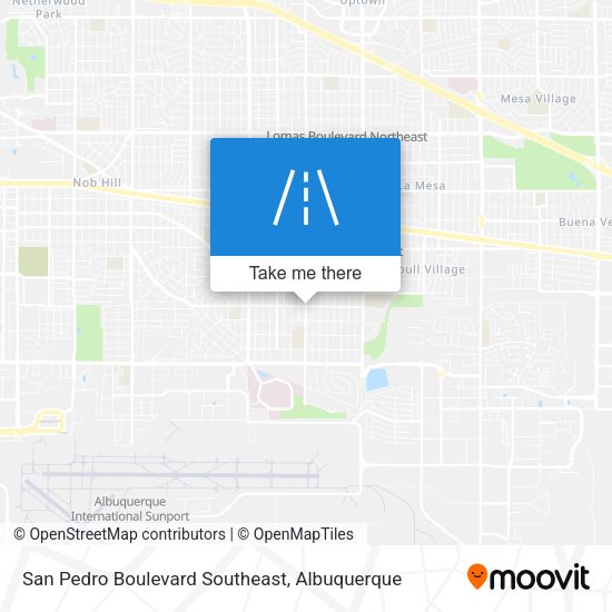 San Pedro Boulevard Southeast map
