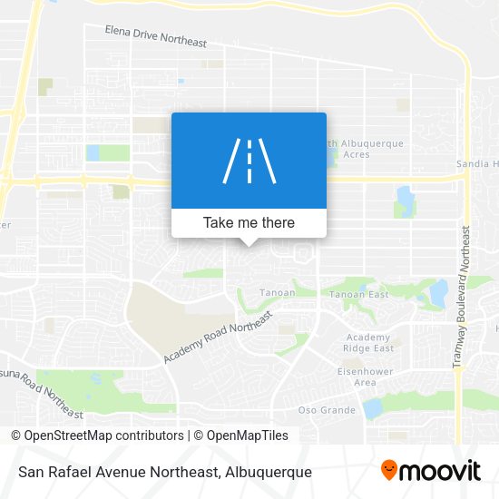 Mapa de San Rafael Avenue Northeast