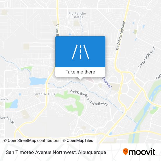 Mapa de San Timoteo Avenue Northwest