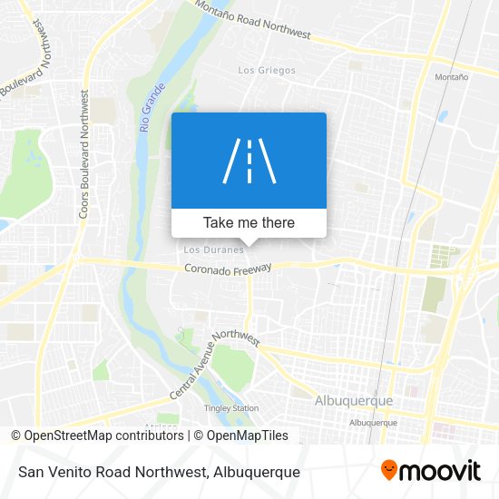 San Venito Road Northwest map
