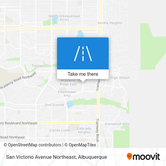 San Victorio Avenue Northeast map