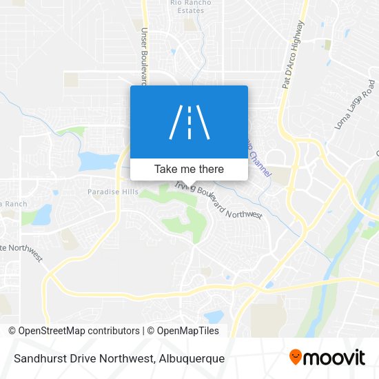 Sandhurst Drive Northwest map
