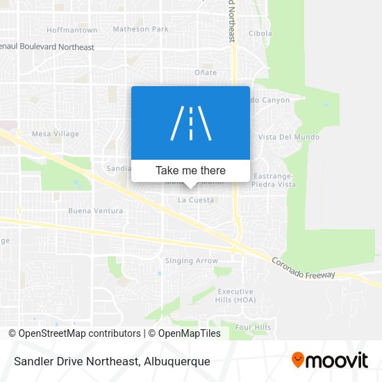 Sandler Drive Northeast map