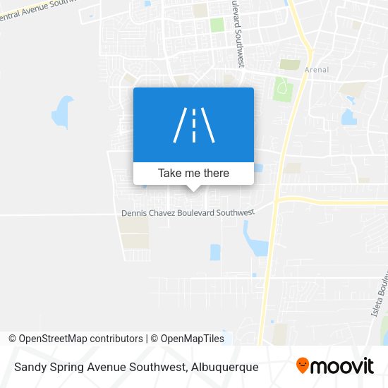Sandy Spring Avenue Southwest map