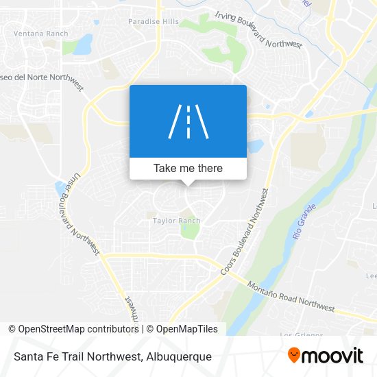 Mapa de Santa Fe Trail Northwest