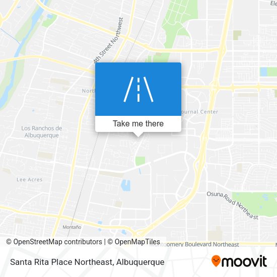 Mapa de Santa Rita Place Northeast