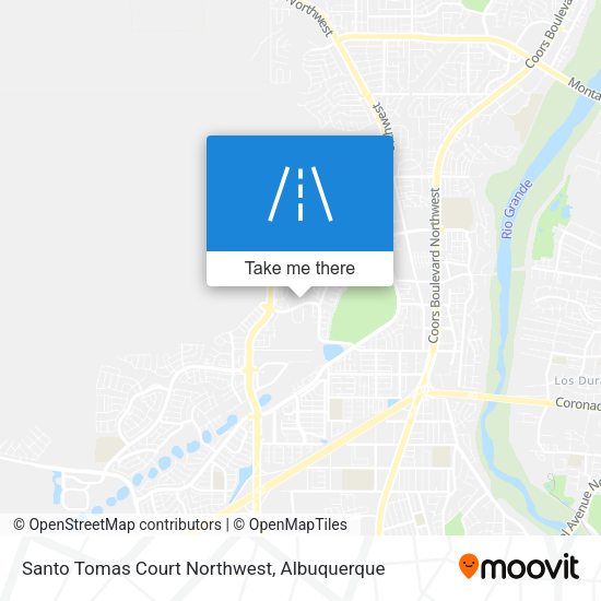 Santo Tomas Court Northwest map