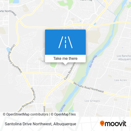 Santolina Drive Northwest map