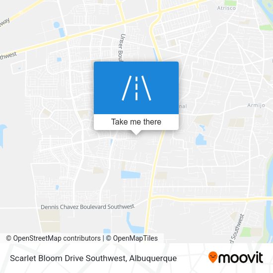 Scarlet Bloom Drive Southwest map