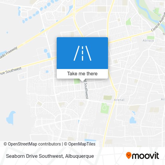 Seaborn Drive Southwest map