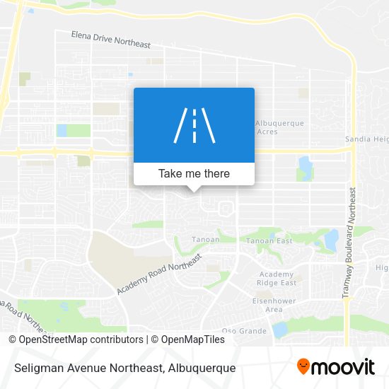 Seligman Avenue Northeast map
