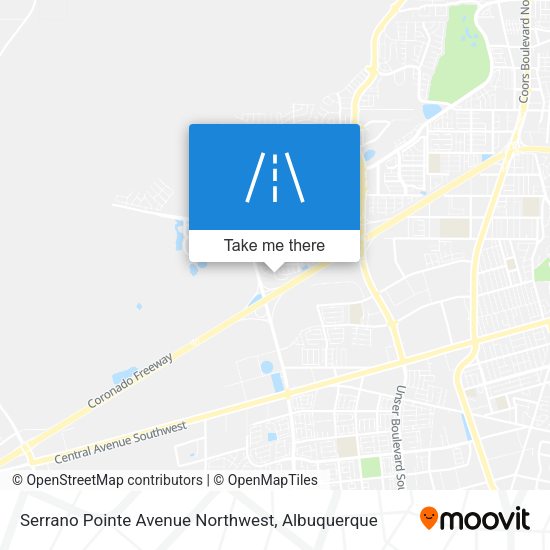Serrano Pointe Avenue Northwest map