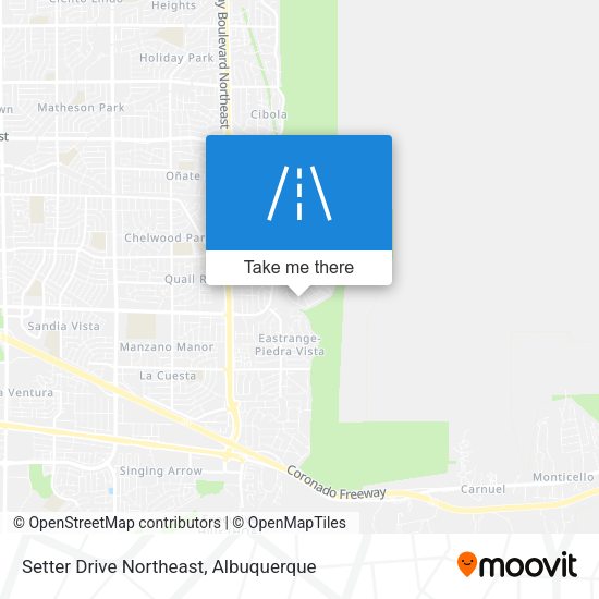 Mapa de Setter Drive Northeast