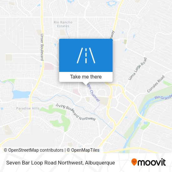 Mapa de Seven Bar Loop Road Northwest