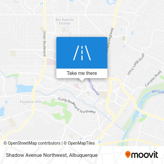 Shadow Avenue Northwest map