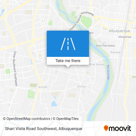 Mapa de Shari Vista Road Southwest