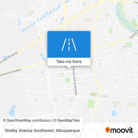Mapa de Shelby Avenue Southwest