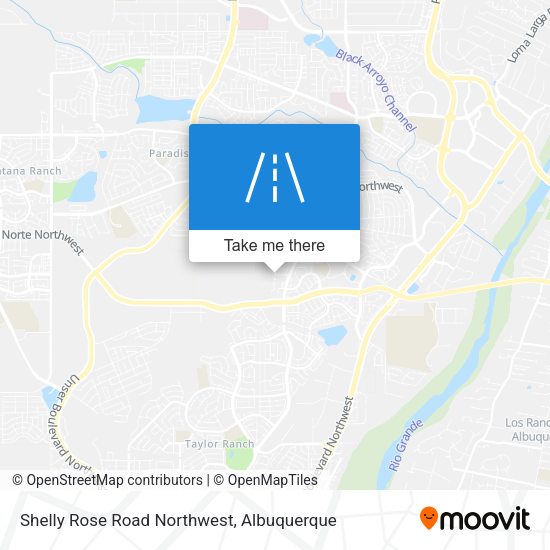 Shelly Rose Road Northwest map