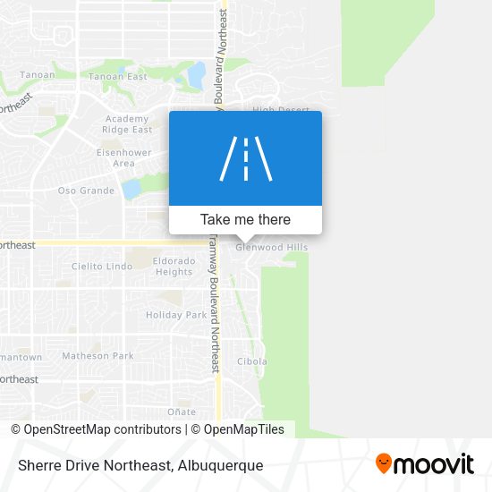 Sherre Drive Northeast map