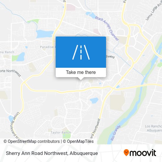 Sherry Ann Road Northwest map