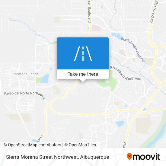 Mapa de Sierra Morena Street Northwest