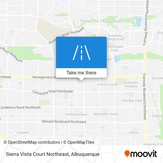 Sierra Vista Court Northeast map