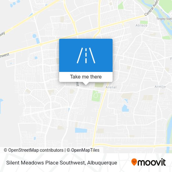 Silent Meadows Place Southwest map