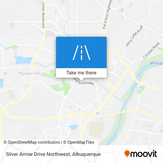Silver Arrow Drive Northwest map