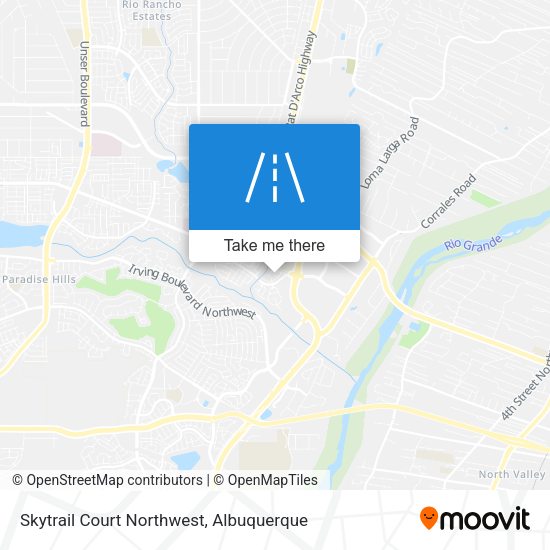 Skytrail Court Northwest map