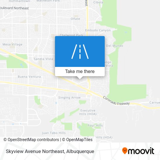 Skyview Avenue Northeast map