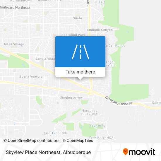 Skyview Place Northeast map