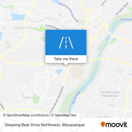 Sleeping Bear Drive Northwest map