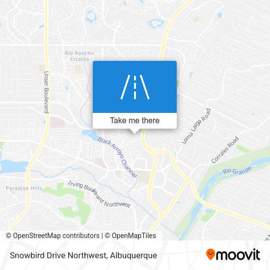 Snowbird Drive Northwest map