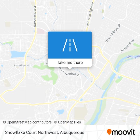 Snowflake Court Northwest map