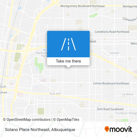 Solano Place Northeast map