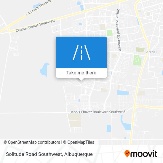 Mapa de Solitude Road Southwest