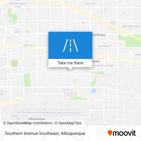 Southern Avenue Southeast map