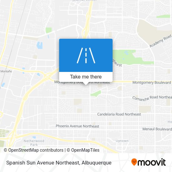 Mapa de Spanish Sun Avenue Northeast