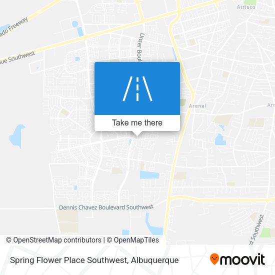 Spring Flower Place Southwest map