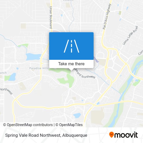 Spring Vale Road Northwest map