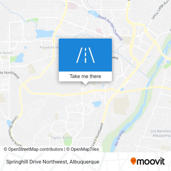 Springhill Drive Northwest map