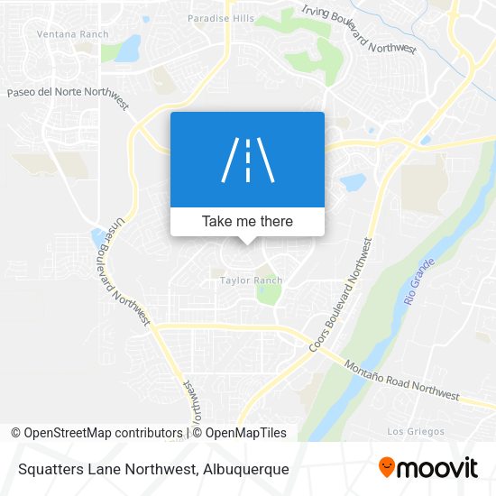 Squatters Lane Northwest map