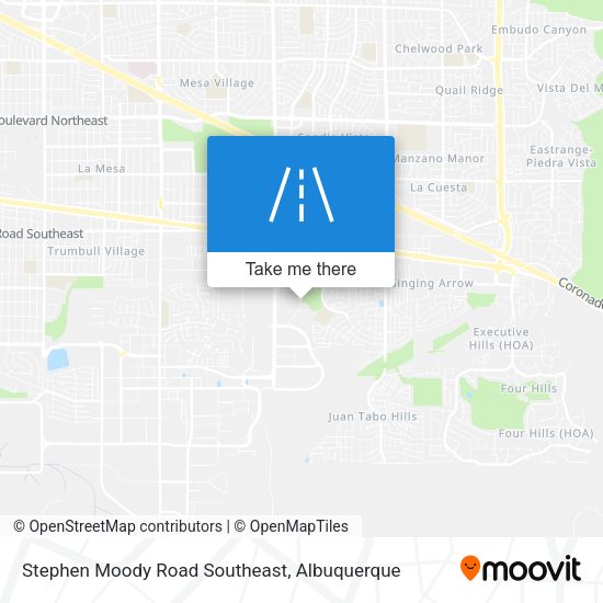 Stephen Moody Road Southeast map
