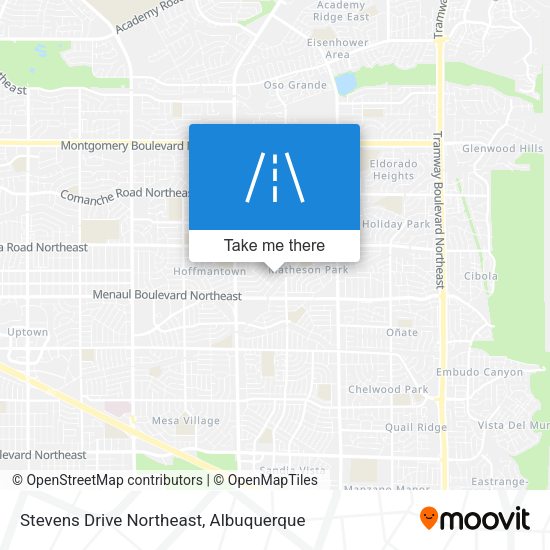 Stevens Drive Northeast map